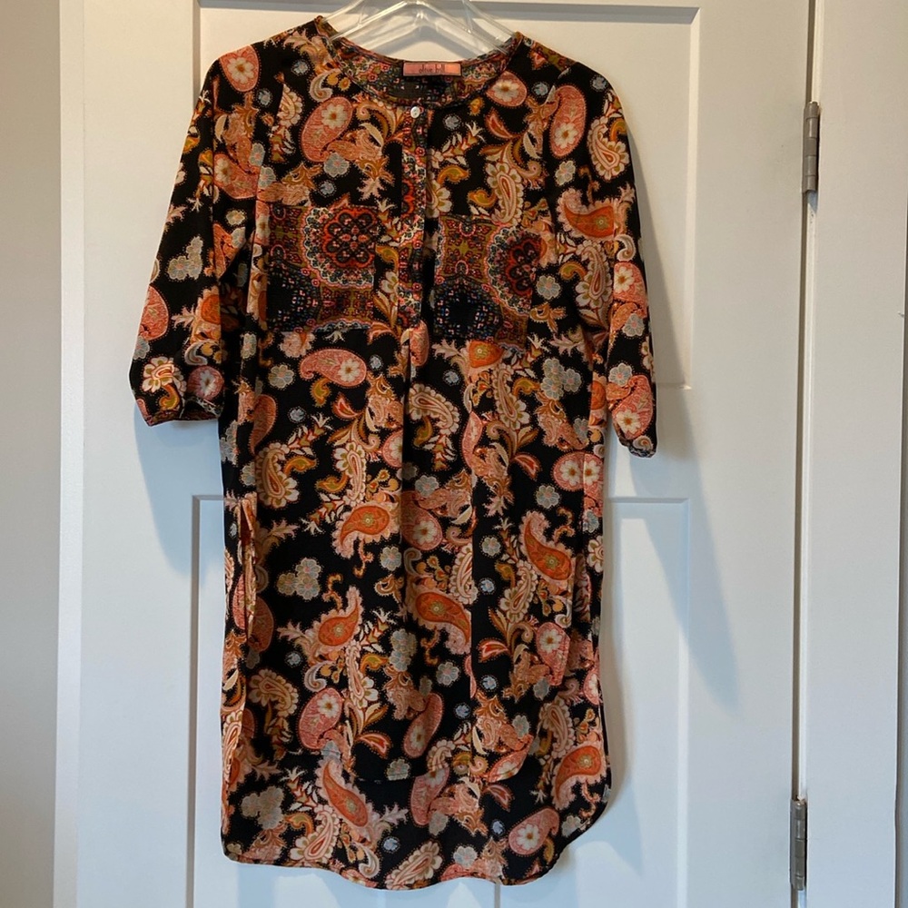 Olive Hill tunic style top short dress size small